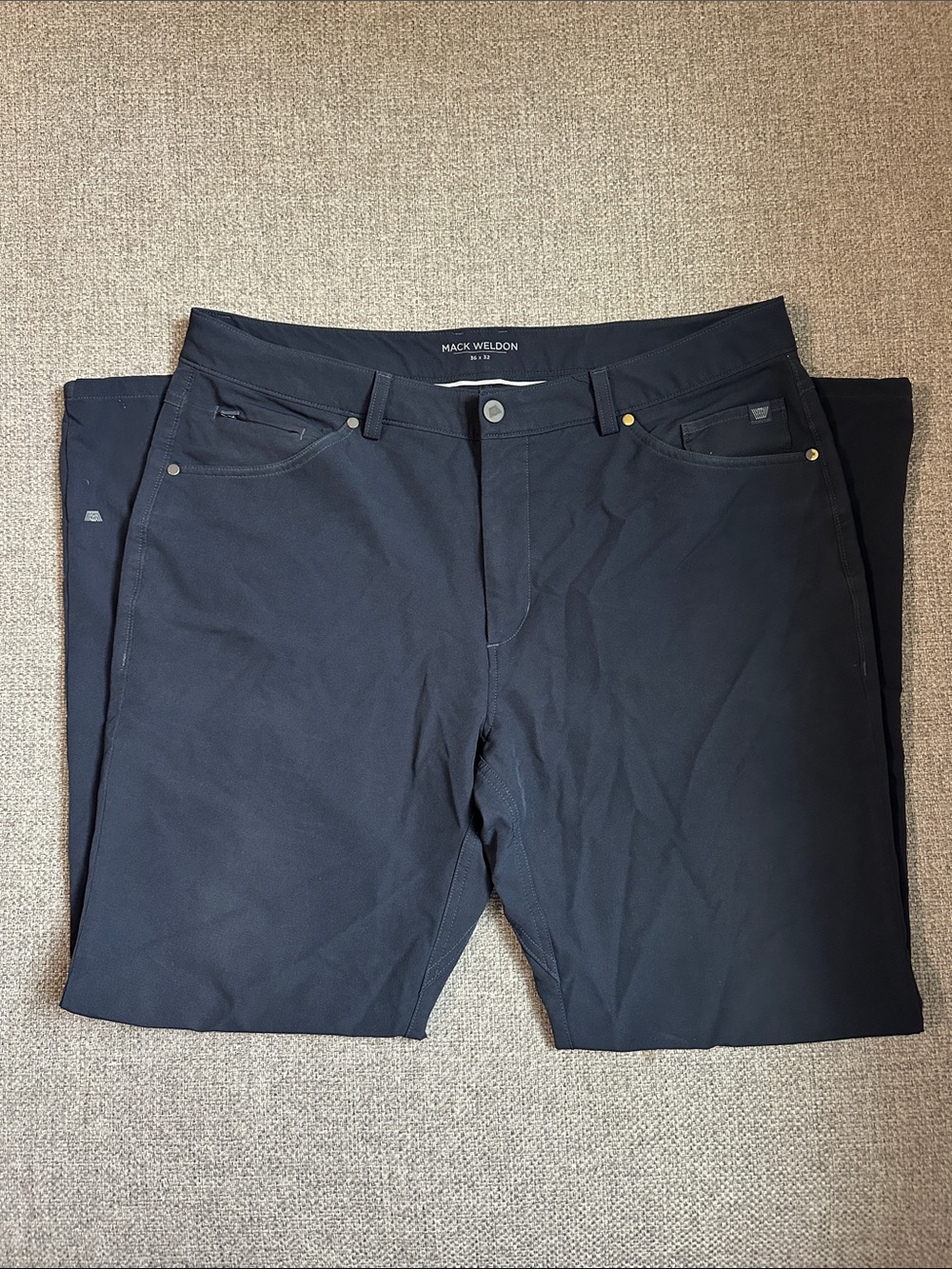 Mack Weldon Men's Dark Navy Relaxed Jeans